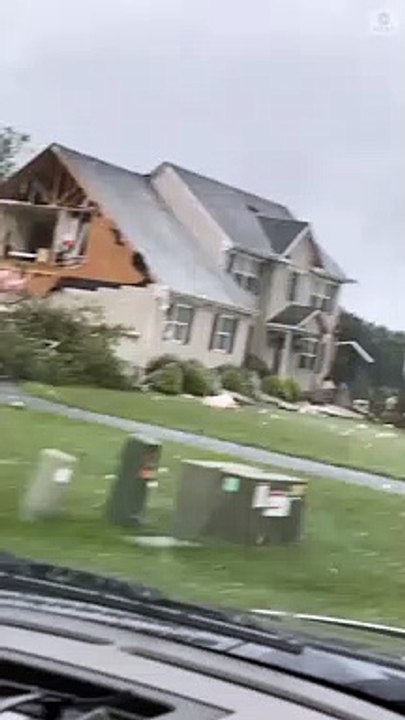 Tornado damage in Mullica Hill.