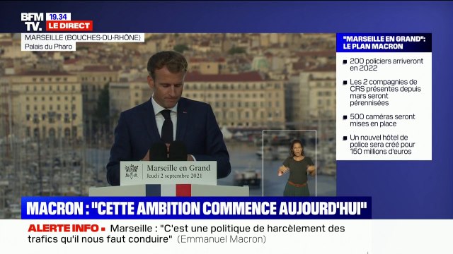 Emmanuel Macron: Je souhaite qu'une grande consultation soit lancée auprès de tous pour penser ce 'Marseille en Grand'