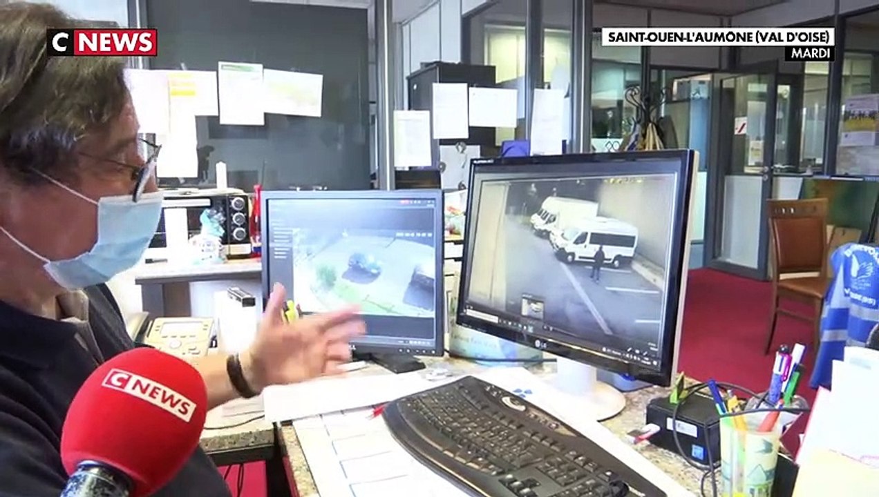 Découvrez les images choquantes de vidéo surveillance d'un homme en train de voler une camionnette ... du Secours Populaire !