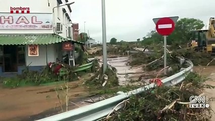 İspanya'yı sel vurdu