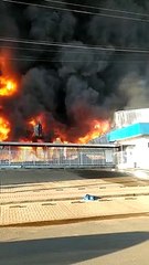 Incêndio destrói empresa de embalagens em Xaxim