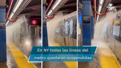 Remanentes de huracán "Ida" inundan metro de Nueva York; hay estado de emergencia