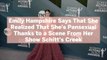 Emily Hampshire Says That She Realized That She's Pansexual Thanks to a Scene From Her Show Schitt's Creek