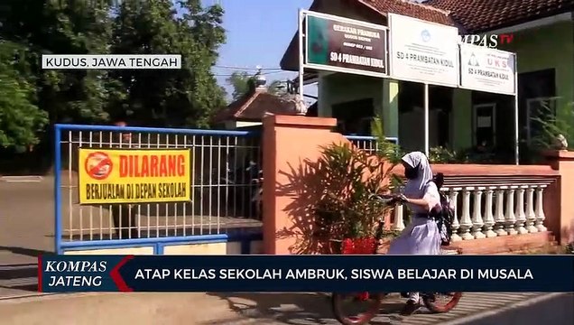 Atap Kelas Sekolah Ambruk, Siswa Belajar di Musala