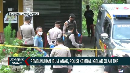 Polisi Kembali Gelar Olah TKP Pembunuhan Ibu-Anak di Subang
