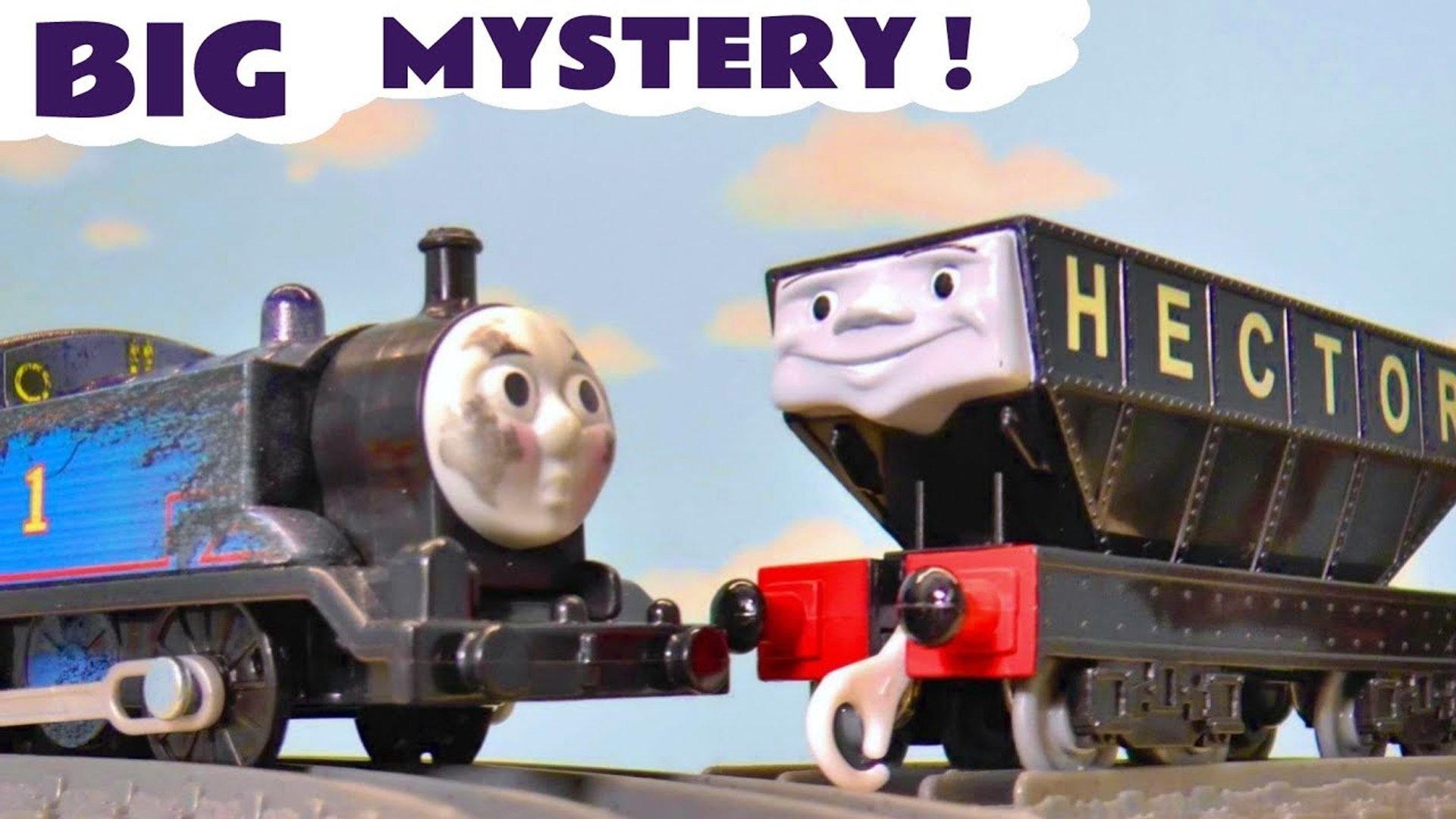 ⁣Thomas and Friends Toy Trains Mystery with Hector Toys and the Funny Funlings in this Family Friendl