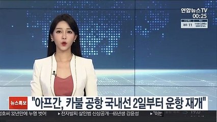 "아프간, 카불 공항 국내선 오는 2일부터 운항 재개"