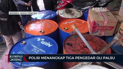 Polisi Menangkap Tiga Pengedar Oli Palsu
