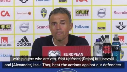 Télécharger la video: Luis Enrique rues 'silly' equaliser as Spain lose to Sweden