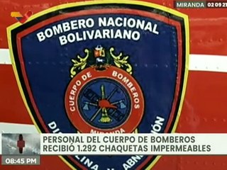 Bomberos del Edo. Miranda recibieron dotación de equipos por parte de la Gobernación