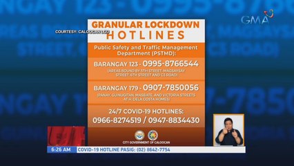 Ilang lugar sa Caloocan, naka-granular lockdown matapos magpositibo sa COVID-19 ang ilang residente | UB
