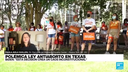 Paula Ávila: "Ley antiaborto en Texas pone en peligro la vida y la salud de las mujeres"
