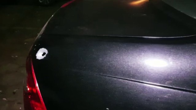 Veículo Fusion atingido por disparos de arma de fogo no local de Homicídio no Bairro Bela Vista é levado para a 15ª SDP