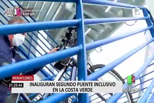 Miraflores: se inaugura puente inclusivo y se instalan geomallas en la Costa Verde
