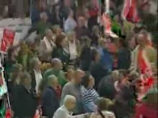 LEON. Acción y desalojo mitin PSOE en León (22/II/08)