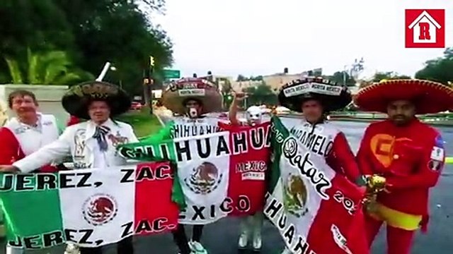 El Caramelo Team se encuentra a las afueras del Estadio Azteca apoyando al Tri