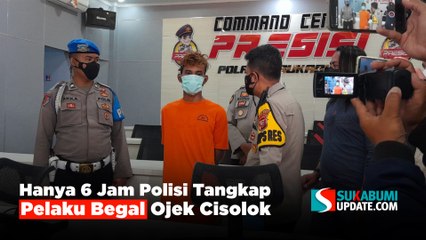 Hanya 6 Jam Polisi Tangkap Pelaku Begal Ojek Cisolok