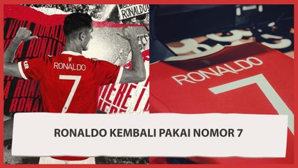 Cristiano Ronaldo Kembali Pakai Nomor 7 di Manchester United