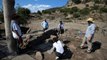 ÇANAKKALE - Assos kazılarında bir bebeğe ait 1300 yıllık ayak izleri bulundu