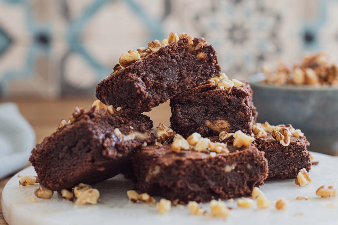 Brownie de chocolate y nueces - Cocina Fácil