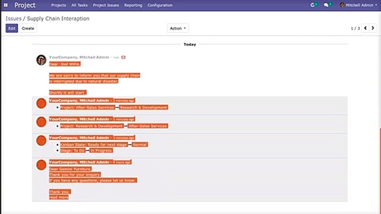 How to  create leads from project issues with or without history | Odoo Apps Features | Browseinfo