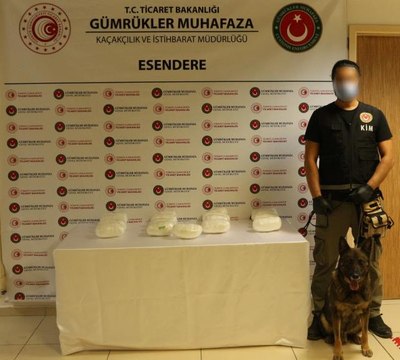 Esendere Gümrük Kapısı'nda 17 kilogram metamfetamin ele geçirildi