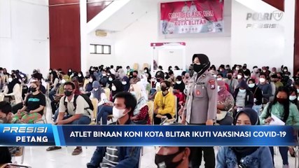 Polres Blitar Gelar Vaksinasi untuk Para Atlet