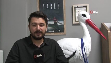 Son dakika haberleri: Uluabat Gölü'nün simgesi haline gelen 'Yaren Leylek'in yavrusu 5 numara Çad'a göçtü