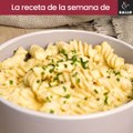 Hélices de garbanzo con salsa de queso - Recetas Gallo en Cocina Fácil