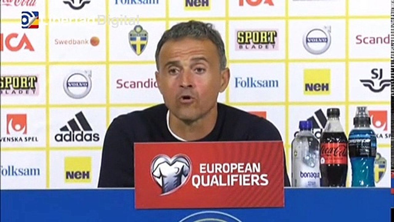 Luis Enrique considera que la derrota contra Suecia "no ha sido un partido malo"