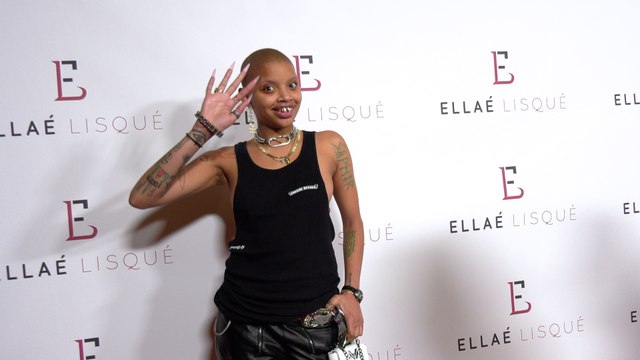 Slick Woods attends “Ellaé Lisqué Birthday Collection Fashion Show Red Carpet