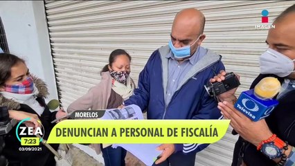 Familia denuncia a personal de la Fiscalía de Morelos por robo