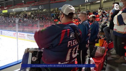 Reportage - Les supporters enfin de retour à la patinoire PoleSud