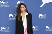 Zendaya Paired an Oversized Blazer With a Plunging Shirtdress That Had the Highest Slit