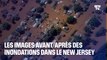 États-Unis: les images satellites avant/après des inondations dans le New Jersey