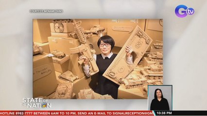 Video herunterladen: Mga sculpture na gawa sa kahon, obra ng isang Japanese artist | SONA