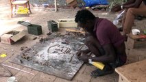 Bullets to Beauty! Renowned Artist in Chad Turns Bullets Into Works of Art!