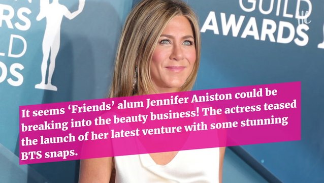 Jennifer Aniston Slays In Black Mini SkirtIn Behind-The-Scenes Photo Shoot Pic