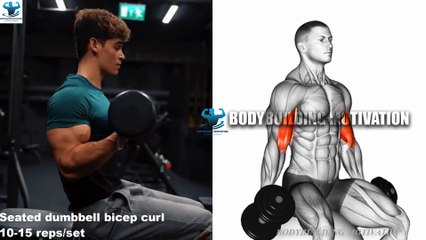 15 BEST BICEP EXERCISES WITH DUMBBELLS ONLY | DUMBBELL EXERCISES | BODYBUILDING MOTIVATION