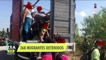 Ejército detiene a 197 migrantes en Díaz Ordaz, Tamaulipas