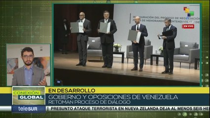Conexión Global 03-09: Gobierno y oposiciones de Venezuela reanudan diálogo en México