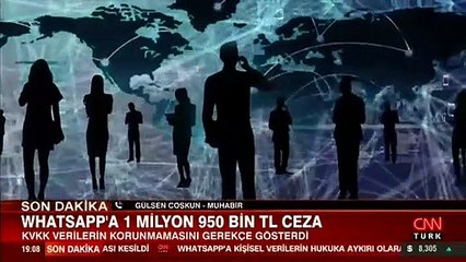 Son dakika... WhatsApp'a 1 milyon 950 bin TL'lik ceza