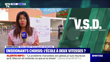 Samia Ghali (@SamiaGhali): "Le problème marseillais est global, je suis heureuse que le président de la République ait entendu ce que je lui disais"