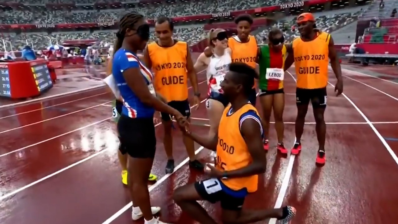 Paralympic Runner’s Guide Proposes On The Track