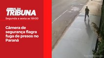 Câmera de segurança flagra fuga de presos no Paraná