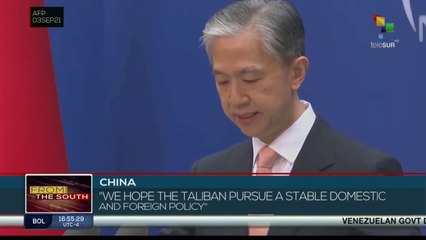 Chinese government advocates that the Taliban pursue a policy of stability