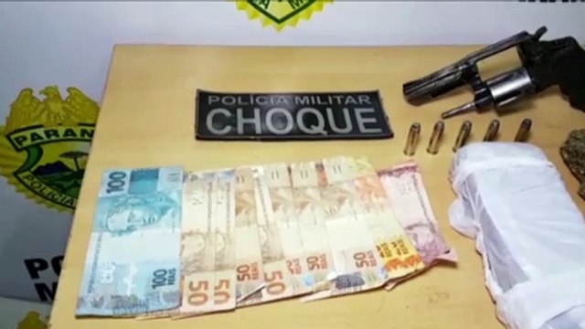 Revólver, munições e drogas são apreendidos em ação do Pelotão de Choque no Bairro Universitário