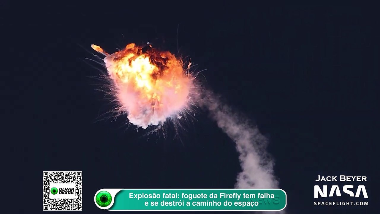 Explosão fatal foguete da Firefly tem falha e se destrói a caminho do espaço