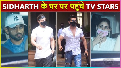 TV Stars, Arjun, Rahul, Disha & Many More Visits Sidharth Shukla's House To Be With His Family
