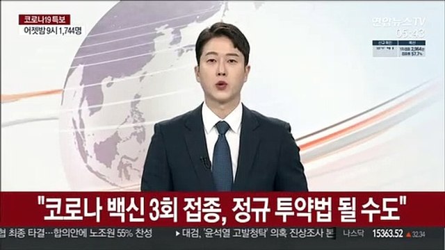 코로나 백신 3회 접종, 정규 투약법 될 수도